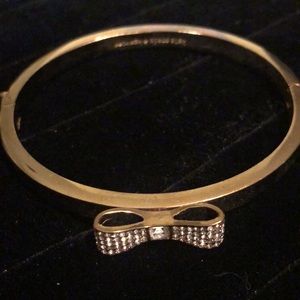 NEW Kate Spade Rose Gold Bow Bracelet Swarovski
